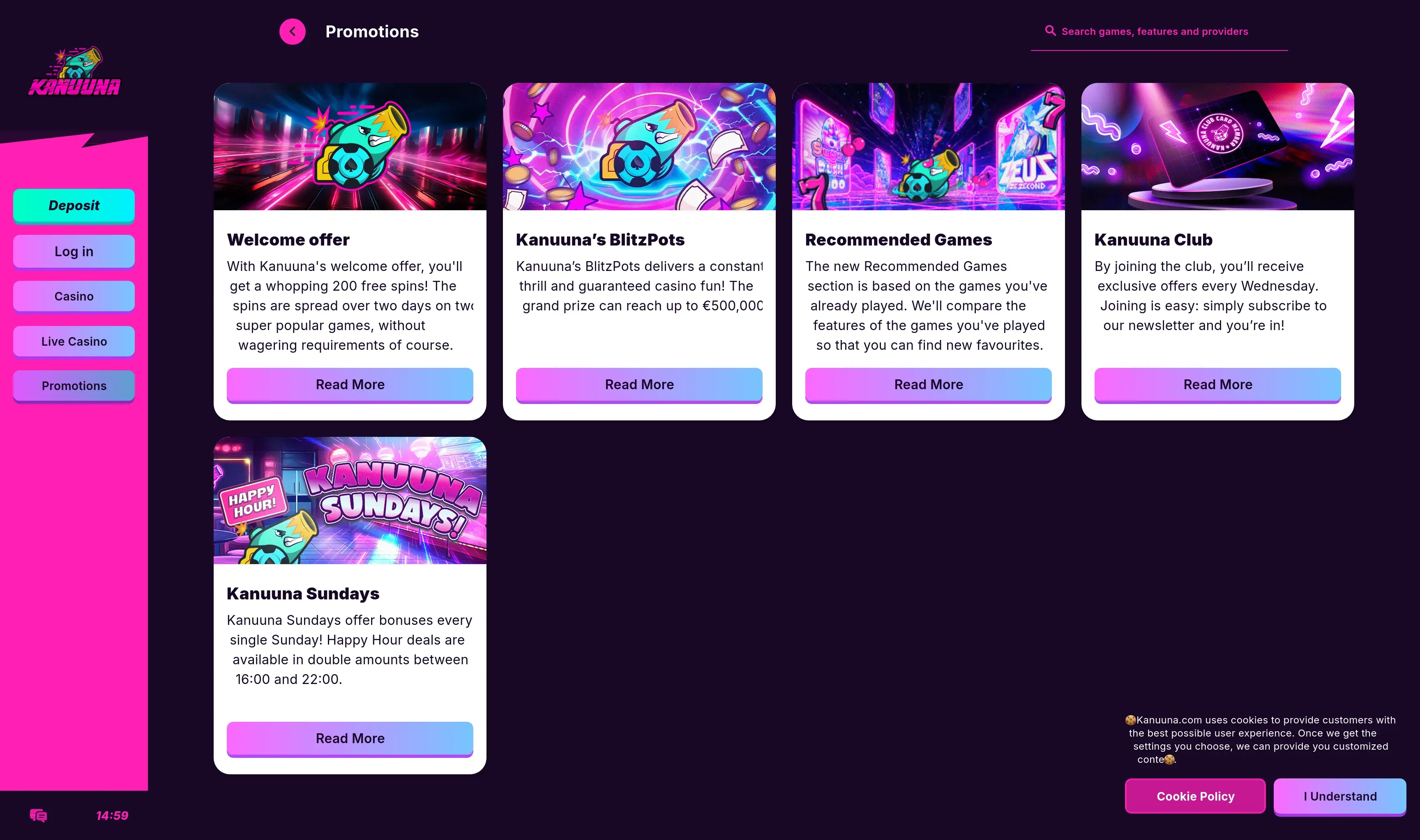 Desktop promotions